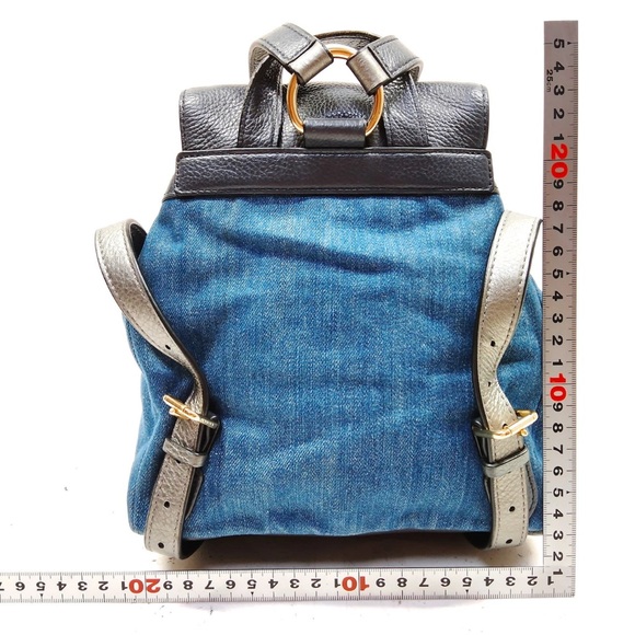 Coach Authentic Denim and Leather Mini Billie Backpack - Picture 9 of 10